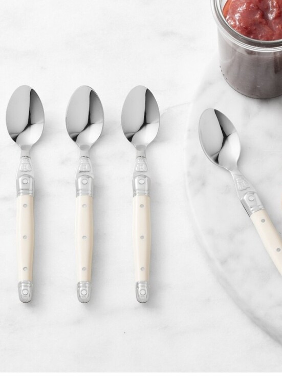 Williams Sonoma Other - Williams Sonoma Jean Dubost Laguiole Condiment Spoons, Ivory, Set of 4